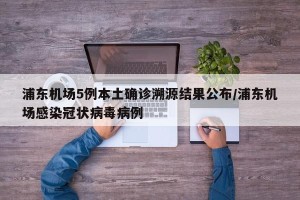 浦东机场5例本土确诊溯源结果公布/浦东机场感染冠状病毒病例
